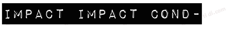 Impact Impact Cond字体转换